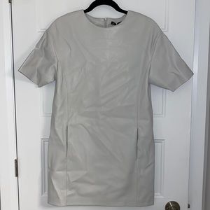 Pleather dress with front pockets from ZARA